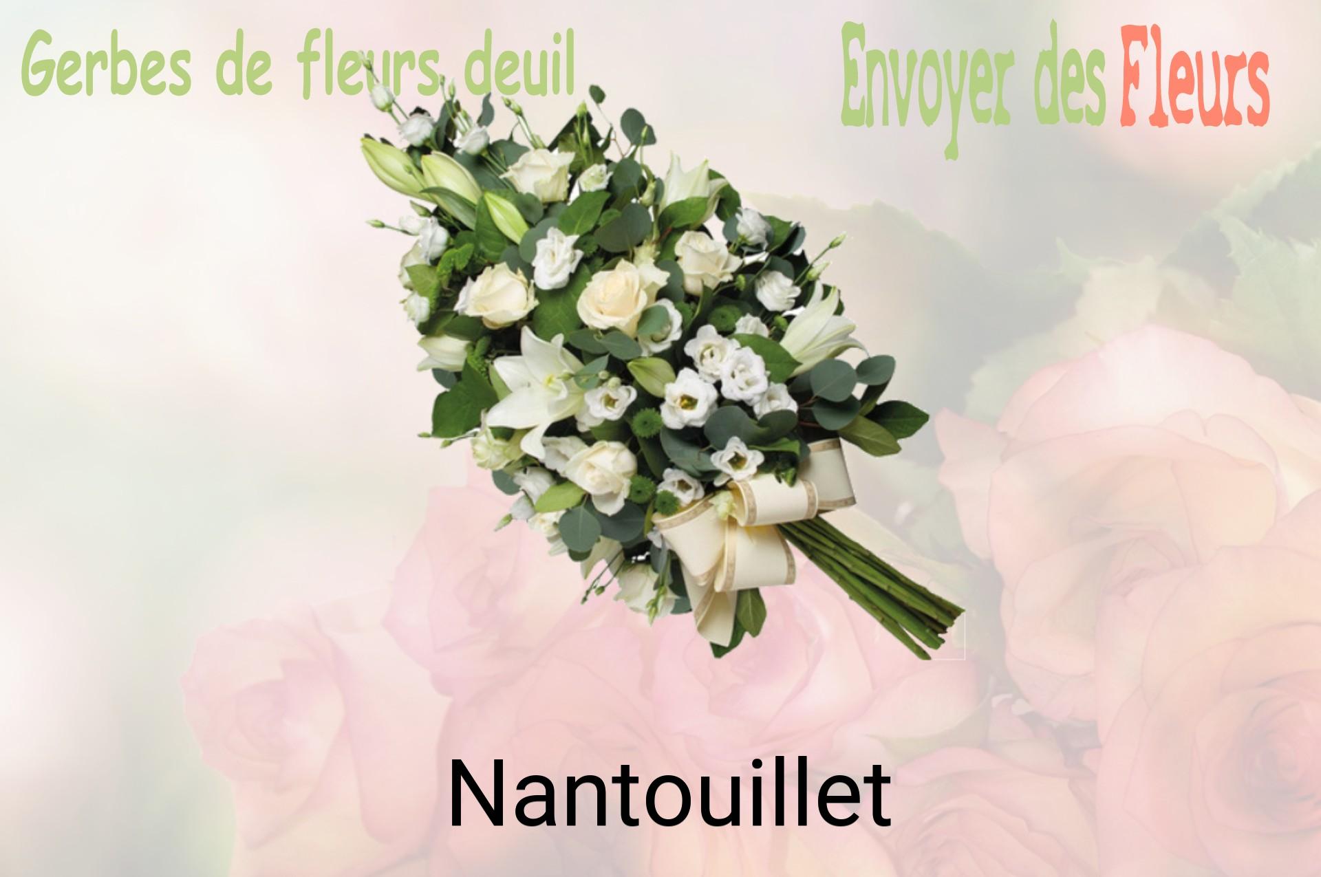 Gerbe de fleurs de deuil livrée à Nantouillet